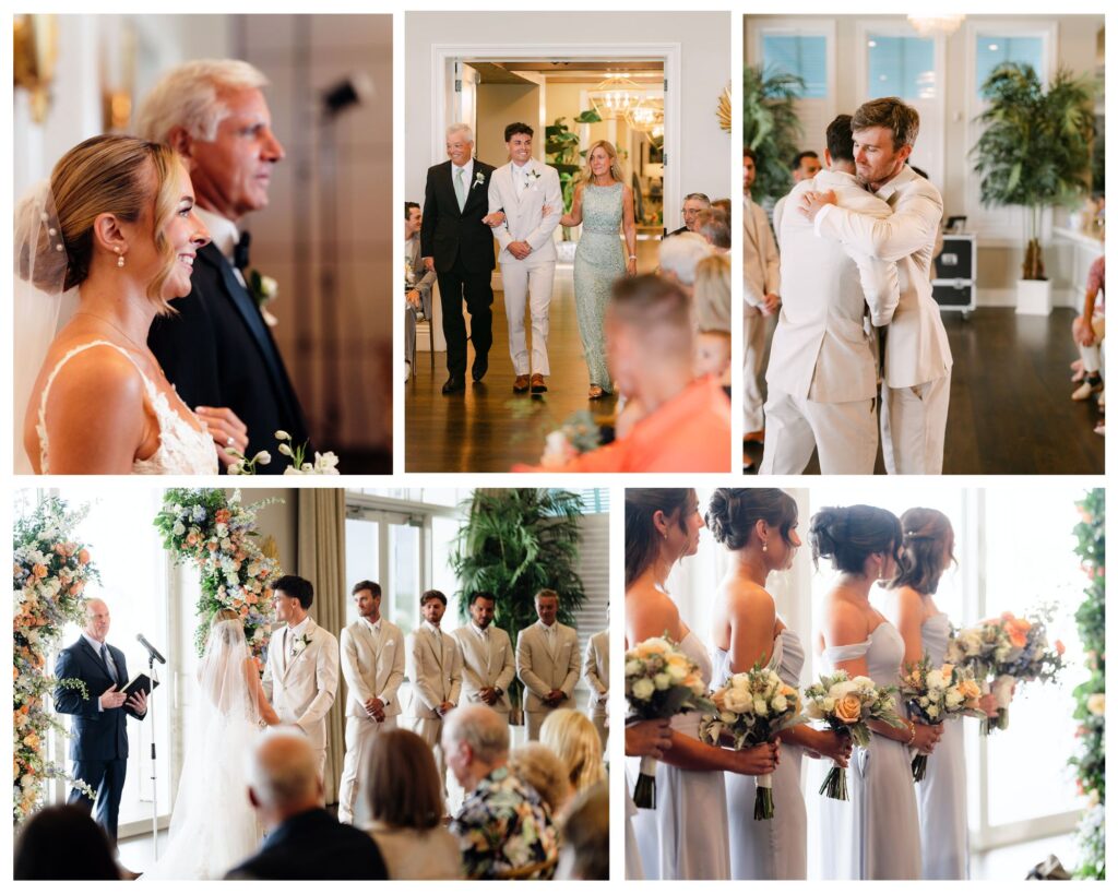 wedding ceremony at the pelican club jupiter, fl 