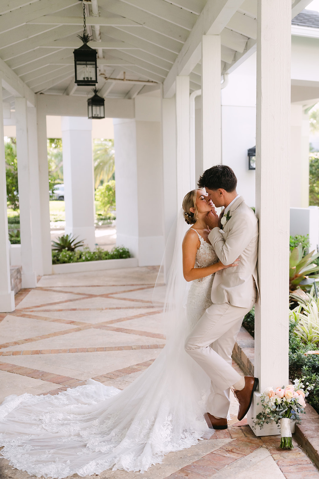wedding portrait at the pelican club jupiter, fl
